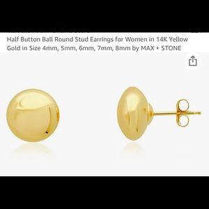 4mm 14k solid yellow gold studs